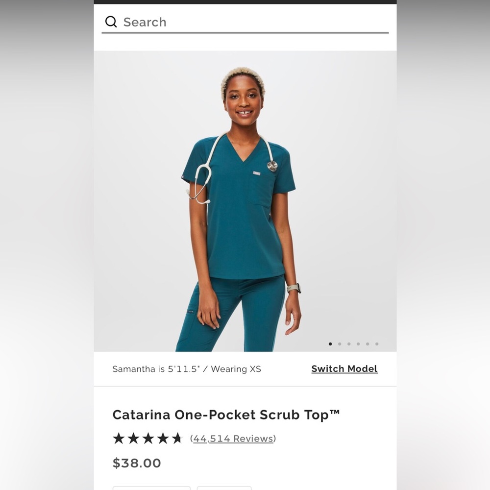 Figs scrubs set - like new condition